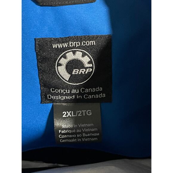 Ski-Doo NWT Size 2XL Men's BC Kona Waterproof Deep Snow Snowmobile Jacket Blue - Picture 7 of 9